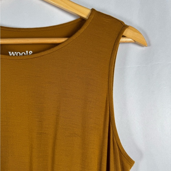 Wool& Sofia Fit & Flare Dress Sleeveless Large Merino Wool Sustainable Vacation - Picture 6 of 11